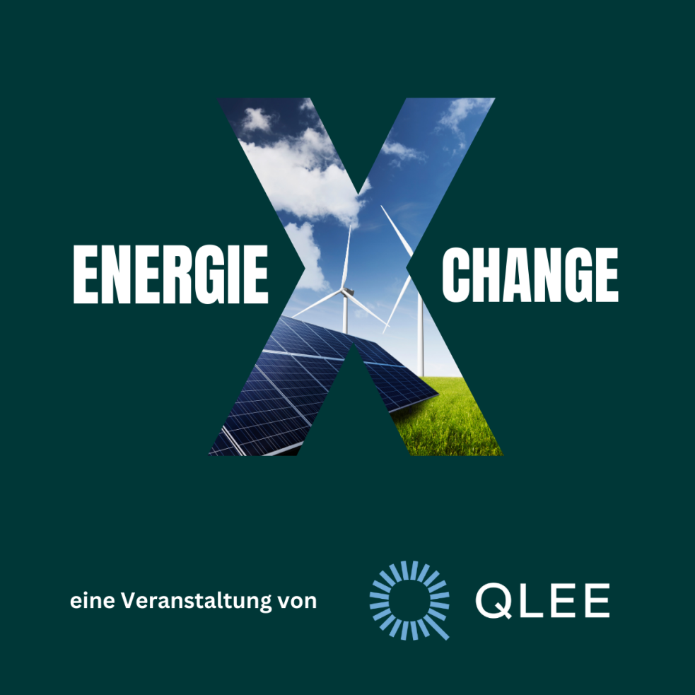 enegieXchange Schriftzug energieXchange und QLEE-Logo